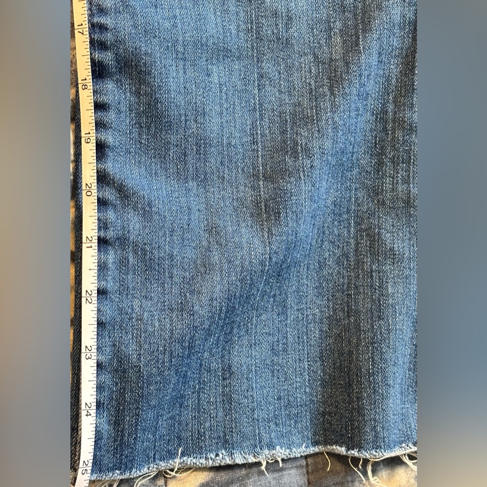 Madewell Cali Demi Boot Jeans Back-Seam Edition Released Raw Hem Size 28 - Picture 12 of 13